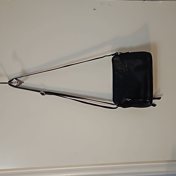 GREAT AMERICAN LEATHER WORKS Black Soft Pebble Leather Western Crossbody Bag - Picture 4 of 15